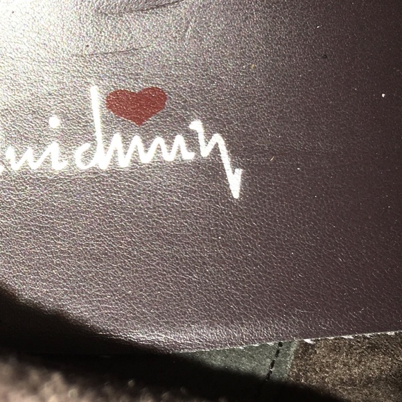 Luichiny Suede riding boots with lace back black & tan - Picture 2 of 4